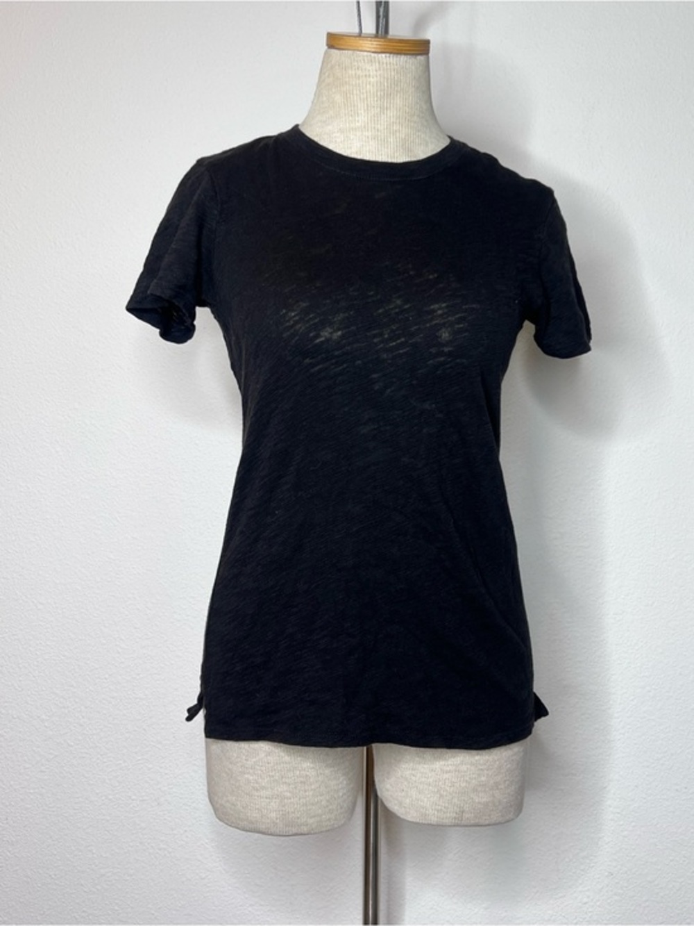 ATM Black Short Sleeve Crew Tee